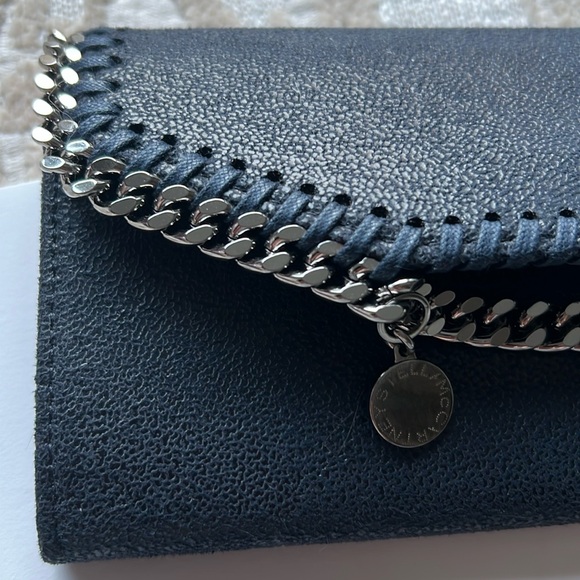 Stella McCartney fallabella continental navy wallet